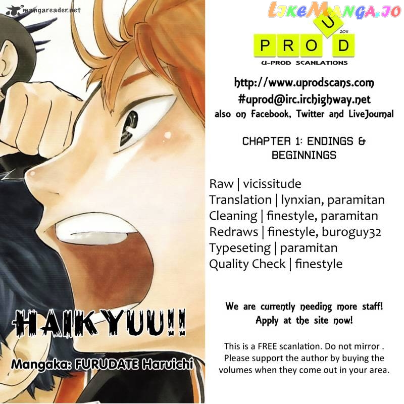Haikyuu!!, Chapter 1 image 01